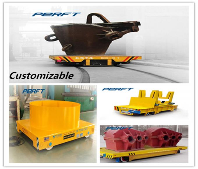 Wózek ze stali o pojemności 120 ton do urządzeń transportu bliskiego przemysłu hutniczego wykorzystywanych w magazynach
