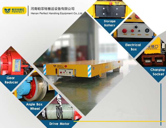 20 ton Chiny Made Elektryczna fabryka Transport Battery Trackless Transfer Cart