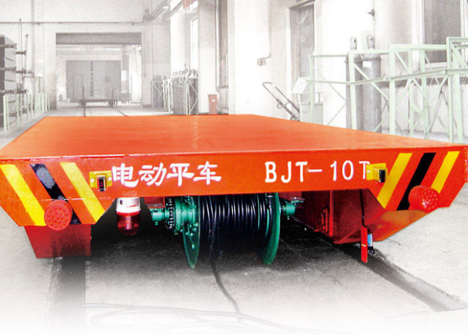 BJT Typ górniczy do ciężkich ładunków Płaski wózek do bębnów kablowych Elektryczny wózek bezszynowy Wózek transportowy